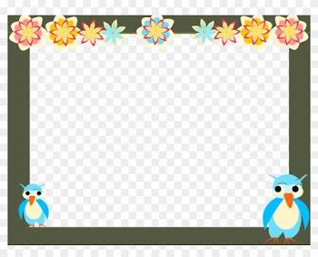 Owl Frame Clipart - Kindergarten Frame Png