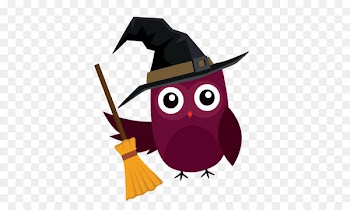 Owl Halloween Cartoon Illustration - Owl cartoon 