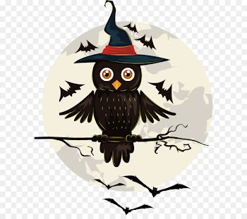 Owl Halloween Jack-o'-lantern Clip art - Halloween Design Elements HALLOWEEN 