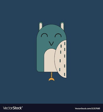 Owl - icon design on white background vector image