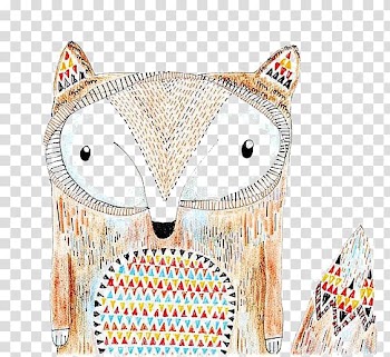Owl illustration, Art Drawing Child Watercolor painting Illustration, fox transparent background PNG clipart