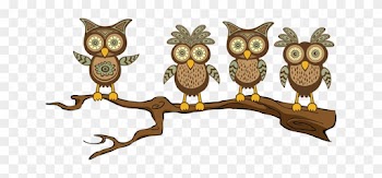Owl On Tree Branch Clip Art Clipart - Owl On Tree Branch Clip Art Clipart