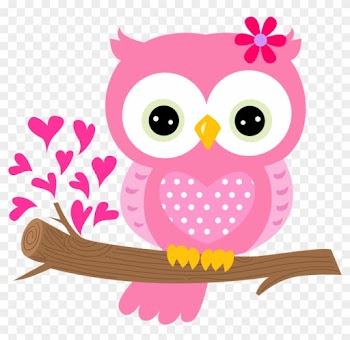 Owl Pink Clip Art - Baby Owl Cartoon