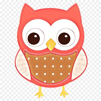 owl pink clip art cartoon bird