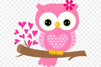 Owl Pink Clip art - Lovely pink owl 