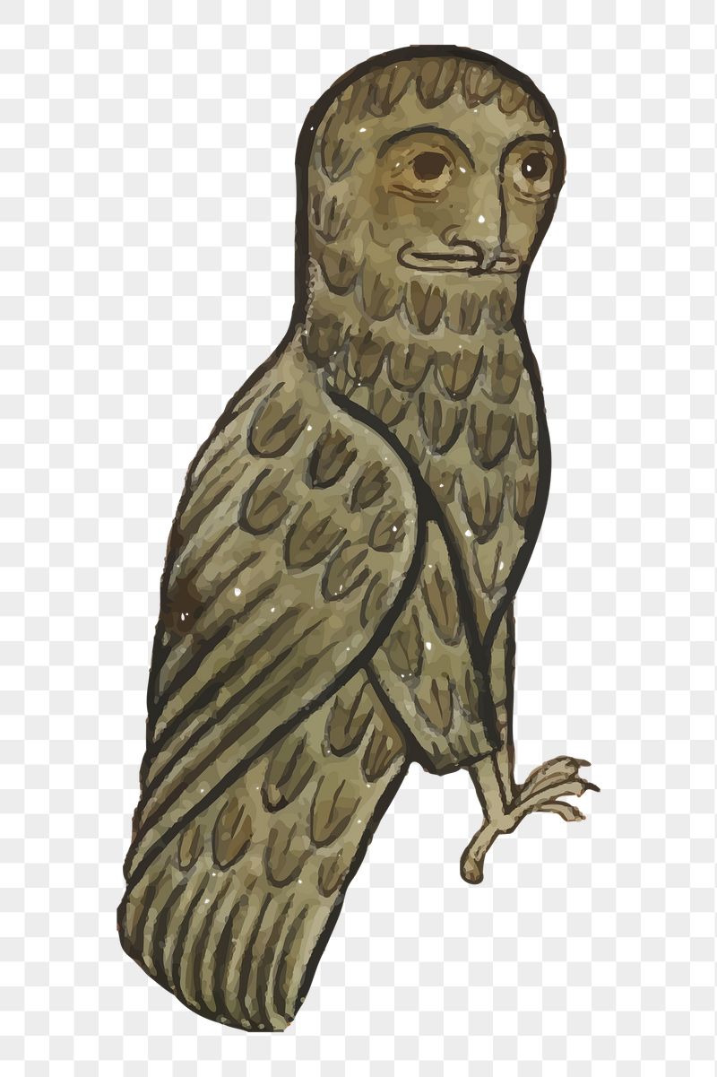Owl png sticker medieval bird | Free PNG - rawpixel