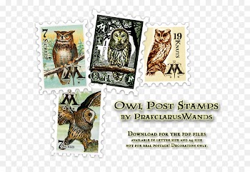 Owl Postage Stamps Mail Rubber stamp Post Office - owl 