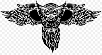 Owl Totem Tattoo Illustration - Tattoo 