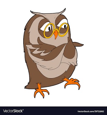 owl wearing glasses