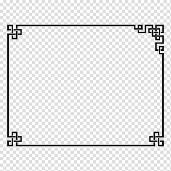 Ox Illustration, Traditional Chinese style door frame transparent background PNG clipart
