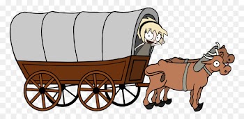Ox-wagon Clip art Ox-wagon Pony - covered cartoon 