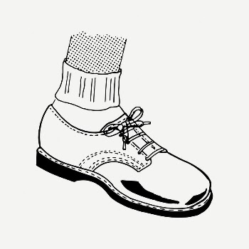 Oxford shoe clipart, vintage footwear | Free PSD Illustration - rawpixel