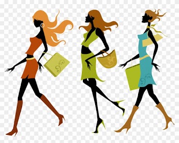 Oxford Street Shopping Mall Girl - Shopping Girl Vector Png