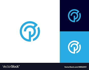 p letter logo icon elements creative graphic