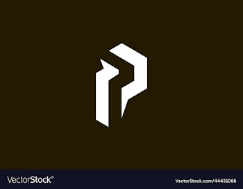 p modern logo design
