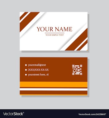 P simple id card with logo or icon for your vector image