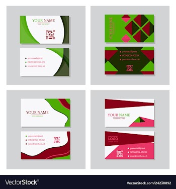 P simple id card with logo or icon for your vector image