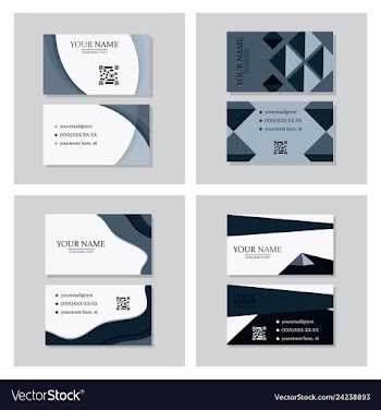 P simple id card with logo or icon for your vector image