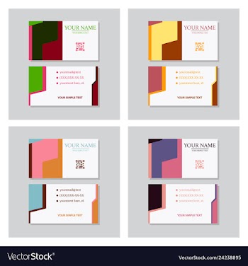 P simple id card with logo or icon for your vector image