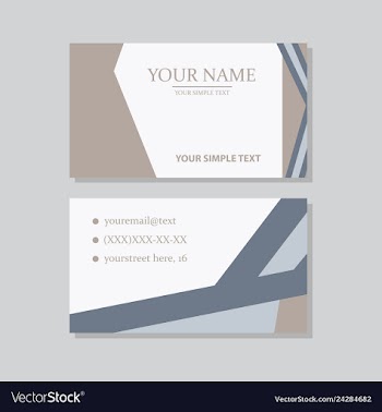 P simple id card with logo or icon for your vector image