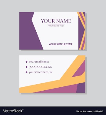 P simple id card with logo or icon for your vector image