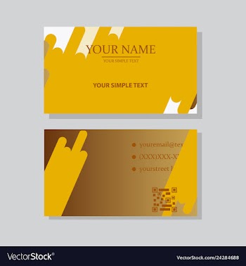 P simple id card with logo or icon for your vector image