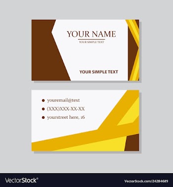 P simple id card with logo or icon for your vector image