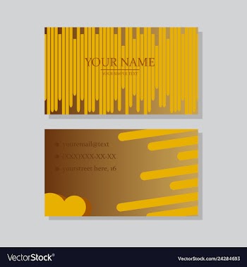 P simple id card with logo or icon for your vector image