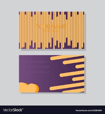 P simple id card with logo or icon for your vector image