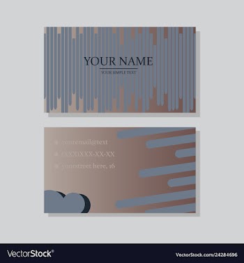P simple id card with logo or icon for your vector image