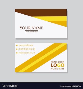P simple id card with logo or icon for your vector image