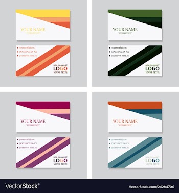 P simple id card with logo or icon for your vector image