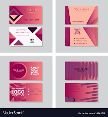 P simple id card with logo or icon for your vector image