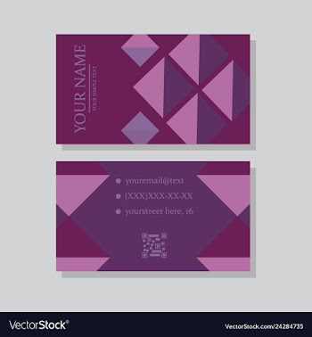 P simple id card with logo or icon for your vector image
