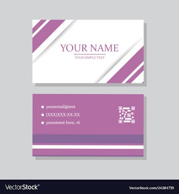 P simple id card with logo or icon for your vector image