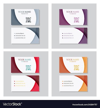 P simple id card with logo or icon for your vector image