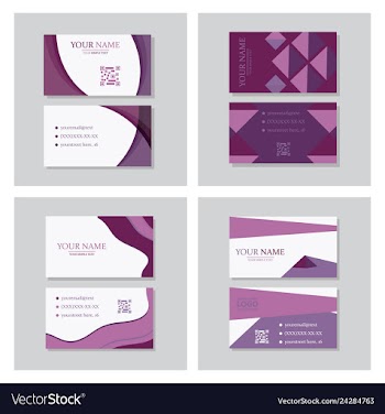 P simple id card with logo or icon for your vector image