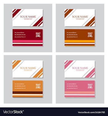 P simple id card with logo or icon for your vector image