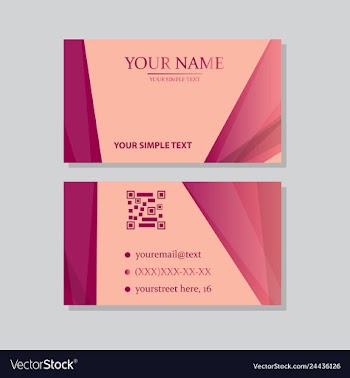P simple id card with logo or icon for your vector image