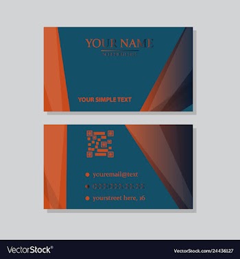 P simple id card with logo or icon for your vector image