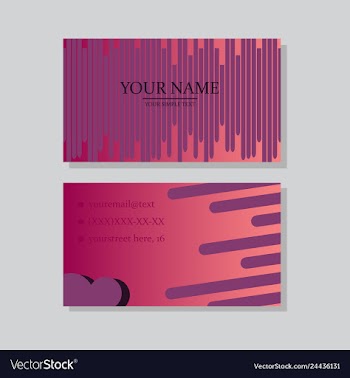 P simple id card with logo or icon for your vector image