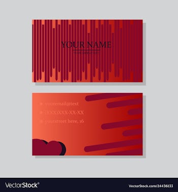 P simple id card with logo or icon for your vector image