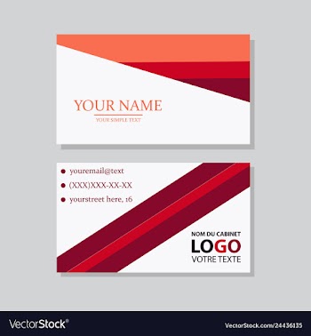 P simple id card with logo or icon for your vector image