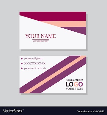 P simple id card with logo or icon for your vector image