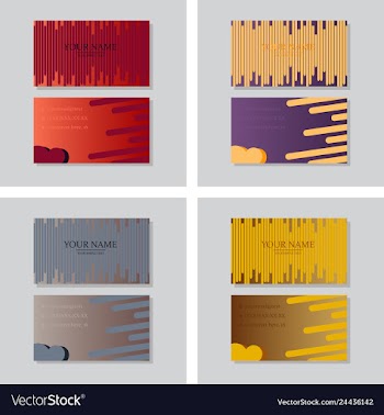 P simple id card with logo or icon for your vector image