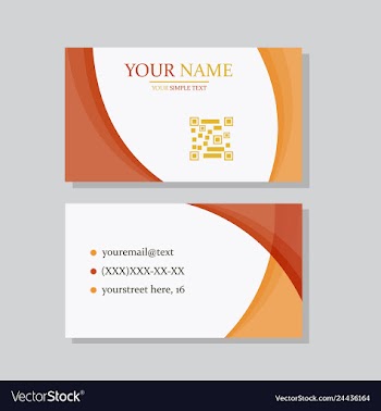 P simple id card with logo or icon for your vector image
