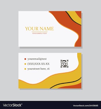 P simple id card with logo or icon for your vector image