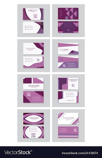 P simple id card with logo or icon for your vector image