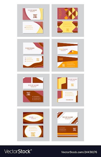 P simple id card with logo or icon for your vector image