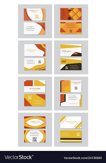 P simple id card with logo or icon for your vector image